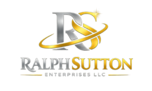 Ralph Sutton Enterprises LLC logo in gold, silver, and white featuring RS initials and premium entertainment company branding